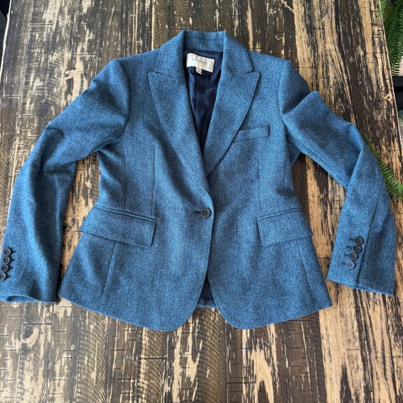 BURBERRY 💕 Navy Blazer - US 10 - Picture 1 of 17